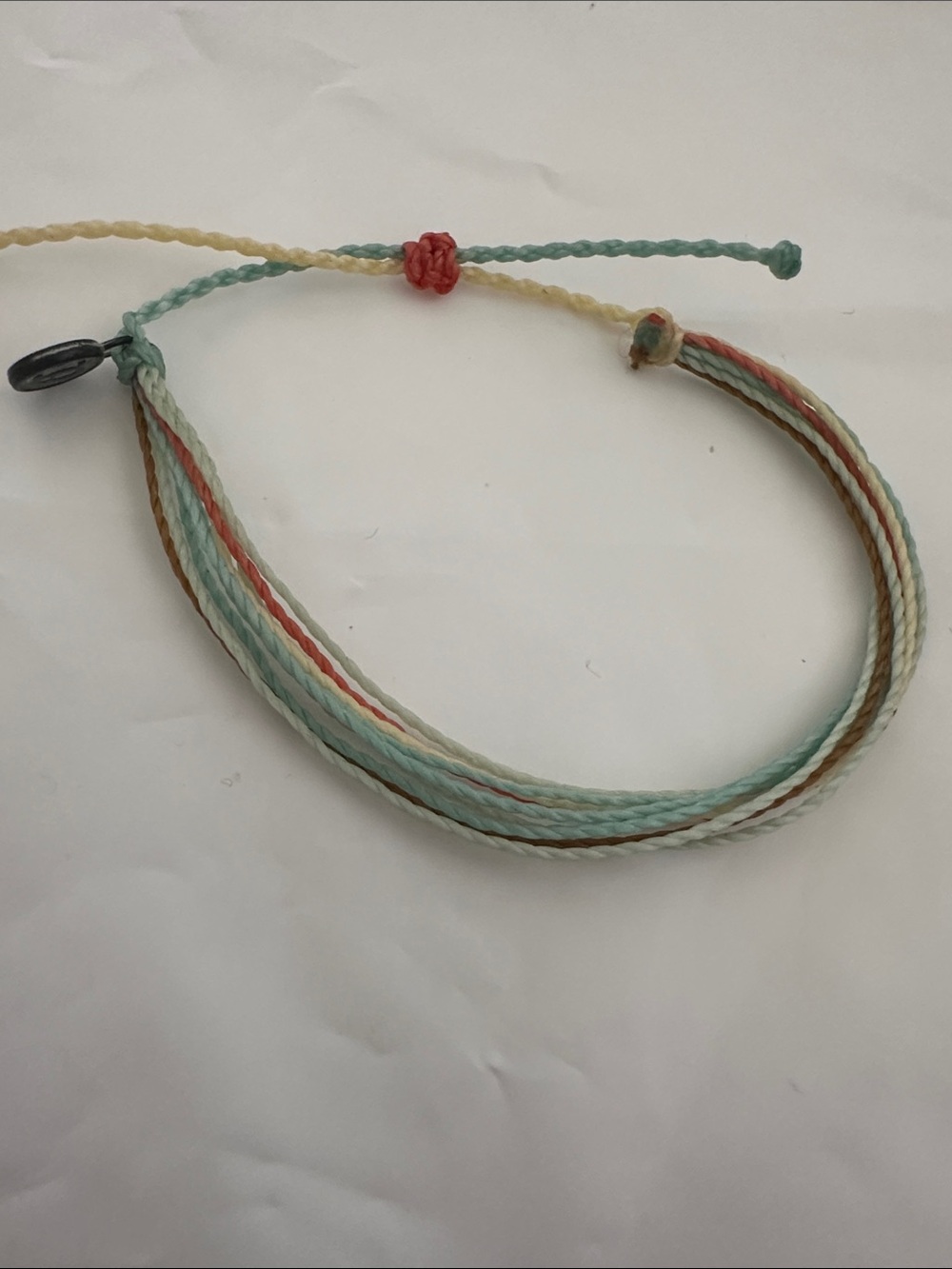 NWOT Pura Vida Multistrand Pastel Friendship Bracelet with Adjustable Knot